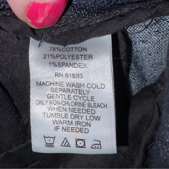 Denim&Co Dark Blue Flare Wide Leg Trouser Jeans - Picture 3 of 5